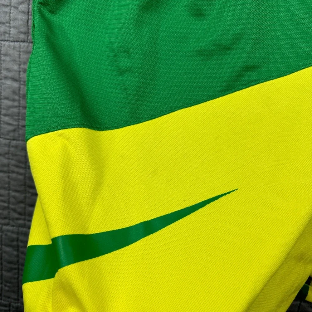 Nike Mens Small Oregon Ducks Dri-FIT Basketball Shorts Green Yellow Sportswear